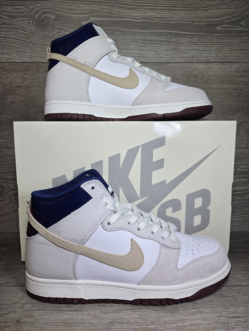 Nike SB Dunk High Pro Beyond White / Ivory - Sand Dune IU4491-100 Mens Size 10